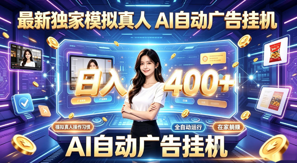 最新独家模拟真人，AI自动挂号挂G，日入400+，全程全自动运行，无需人工【揭秘】-靠谱项目库