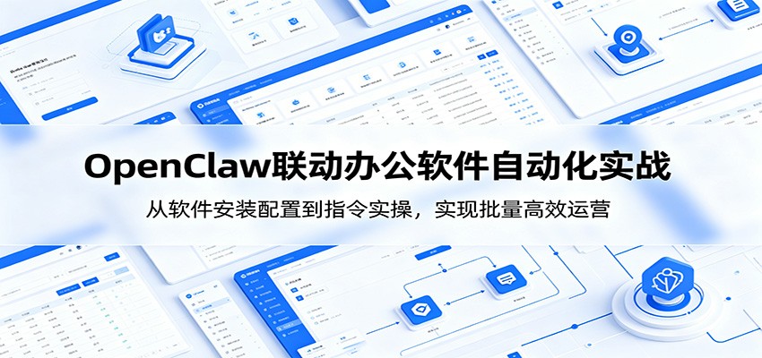 OpenClaw自动化实操课:从软件安装配置到指令实操,实现批量高效运营-靠谱项目库