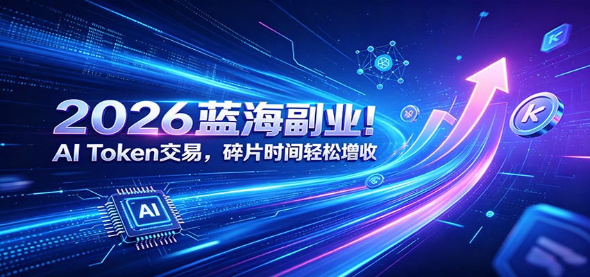 2026蓝海副业!AI Token交易,碎片时间轻松增收-靠谱项目库