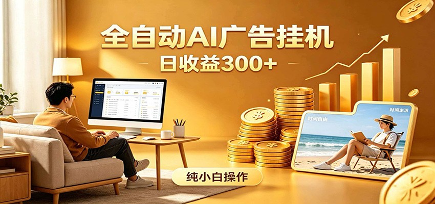 AI风口项目，全程解放双手，后台自动运行赚取收益，每天稳定收益300+-靠谱项目库