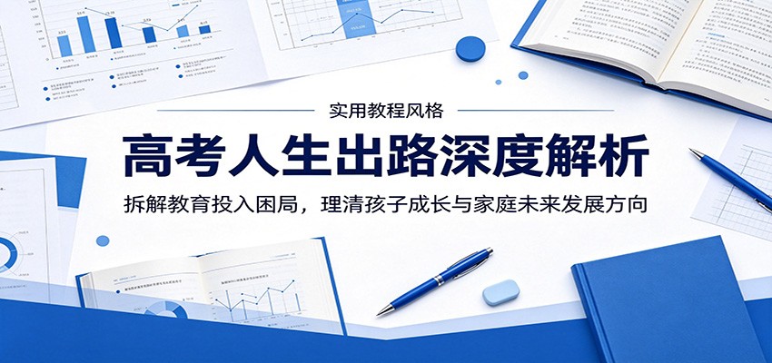 高考人生出路深度解析:拆解教育投入困局,理清孩子成长与家庭未来发展方向-靠谱项目库