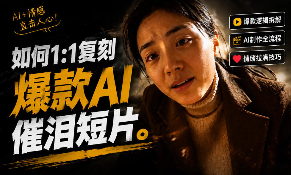 豆包+Gemini生成真人AI短剧-拆解复刻百万爆款第一人称短片，一站式讲透爆款复刻全流程-靠谱项目库