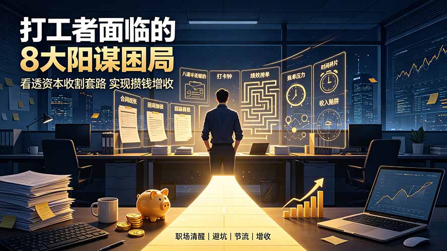 (19448期)付费文章:打工者面临的8大阳谋困局,看透资本收割套路实现攒钱增收-靠谱项目库
