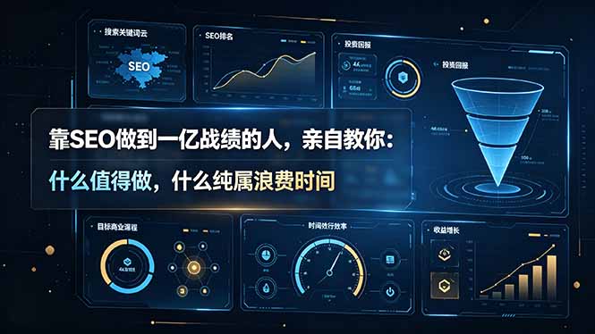 （19197期）靠SEO做到一亿战绩的人，亲自教你：什么值得做，什么纯属浪费时间【原创双语字幕】-靠谱项目库