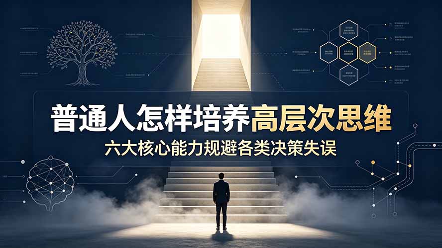 （19479期）付费文章：普通人怎样培养高层次思维，六大核心能力规避各类决策失误-靠谱项目库