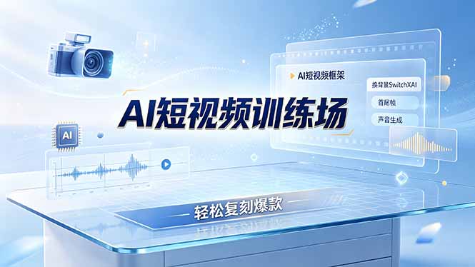 (19137期)老陈AI短视频训练场:AI短视频框架+换背景SwitchXAI+首尾帧+声音生成,轻松复刻爆款-靠谱项目库