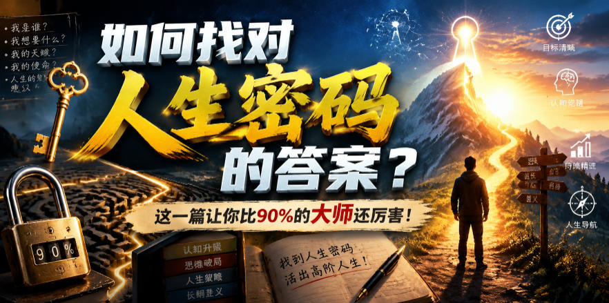 （19601期）付费文章：如何找对人生密码的答案？这一篇让你比90%的大师还厉害！-靠谱项目库
