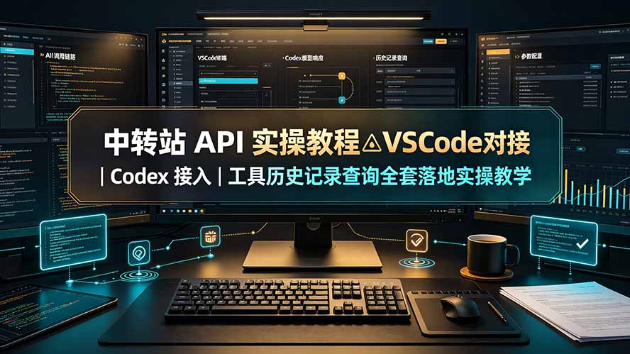 （19520期）中转站 API 实操教程△VSCode 对接｜Codex 接入｜工具历史记录查询全套落地实操教学-靠谱项目库