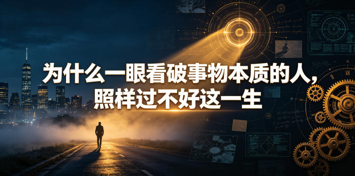 付费文章：为什么一眼看破事物本质的人，照样过不好这一生-靠谱项目库