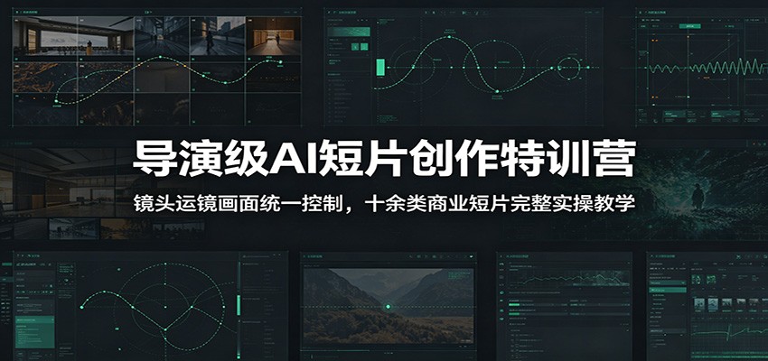 导演级AI短片创作特训营：镜头运镜画面统一控制，十余类商业短片完整实操教学（更新）-靠谱项目库
