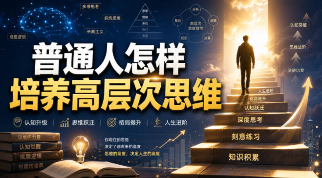 付费文章：普通人怎样培养高层次思维-靠谱项目库