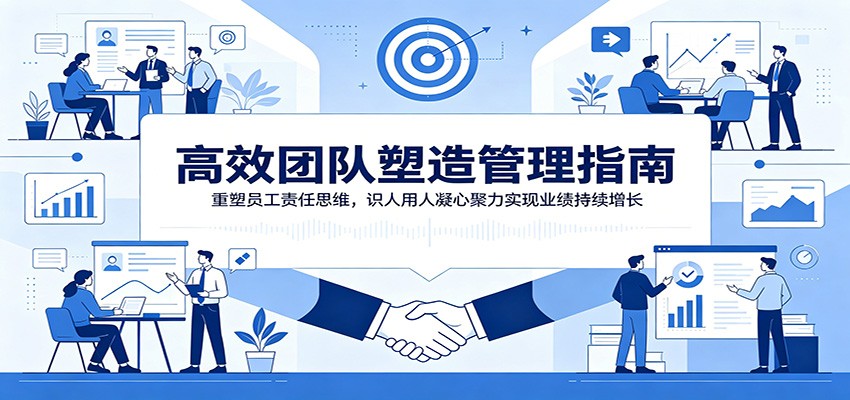 高效团队塑造管理指南:重塑员工责任思维,识人用人凝心聚力实现业绩持续增长-靠谱项目库