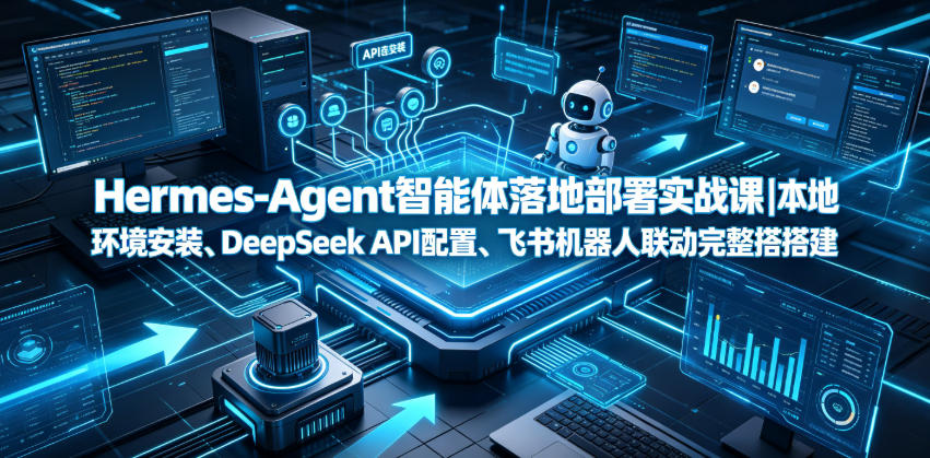 Hermes-Agent智能体落地部署实战课｜本地环境安装、DeepSeek API配置、飞书机器人联动完整搭建教程-靠谱项目库