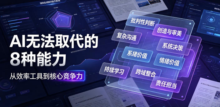 付费文章：AI无法取代的8种能力-靠谱项目库