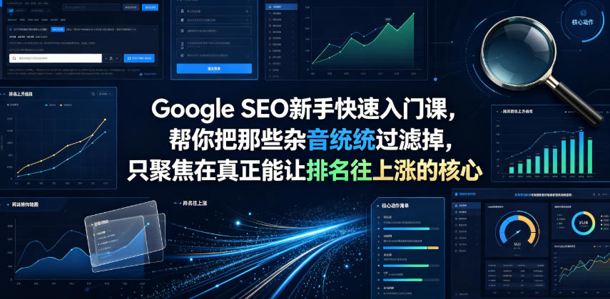 Google SEO新手快速入门课，帮你把那些杂音统统过滤掉，只聚焦在真正能让排名往上涨的核心动作【原创双语字幕】-靠谱项目库