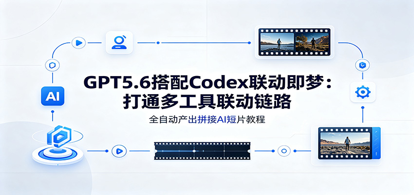 GPT5.6搭配Codex联动即梦：打通多工具联动链路，全自动产出拼接AI短片教程-靠谱项目库