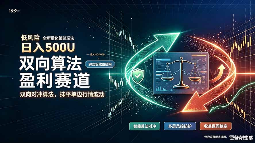 (20043期)算法对冲/EA量化,日入500刀,躺着赚钱!你把它当做“自动提款机”,它把你就爆了-靠谱项目库
